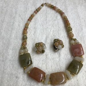Necklace and earrings